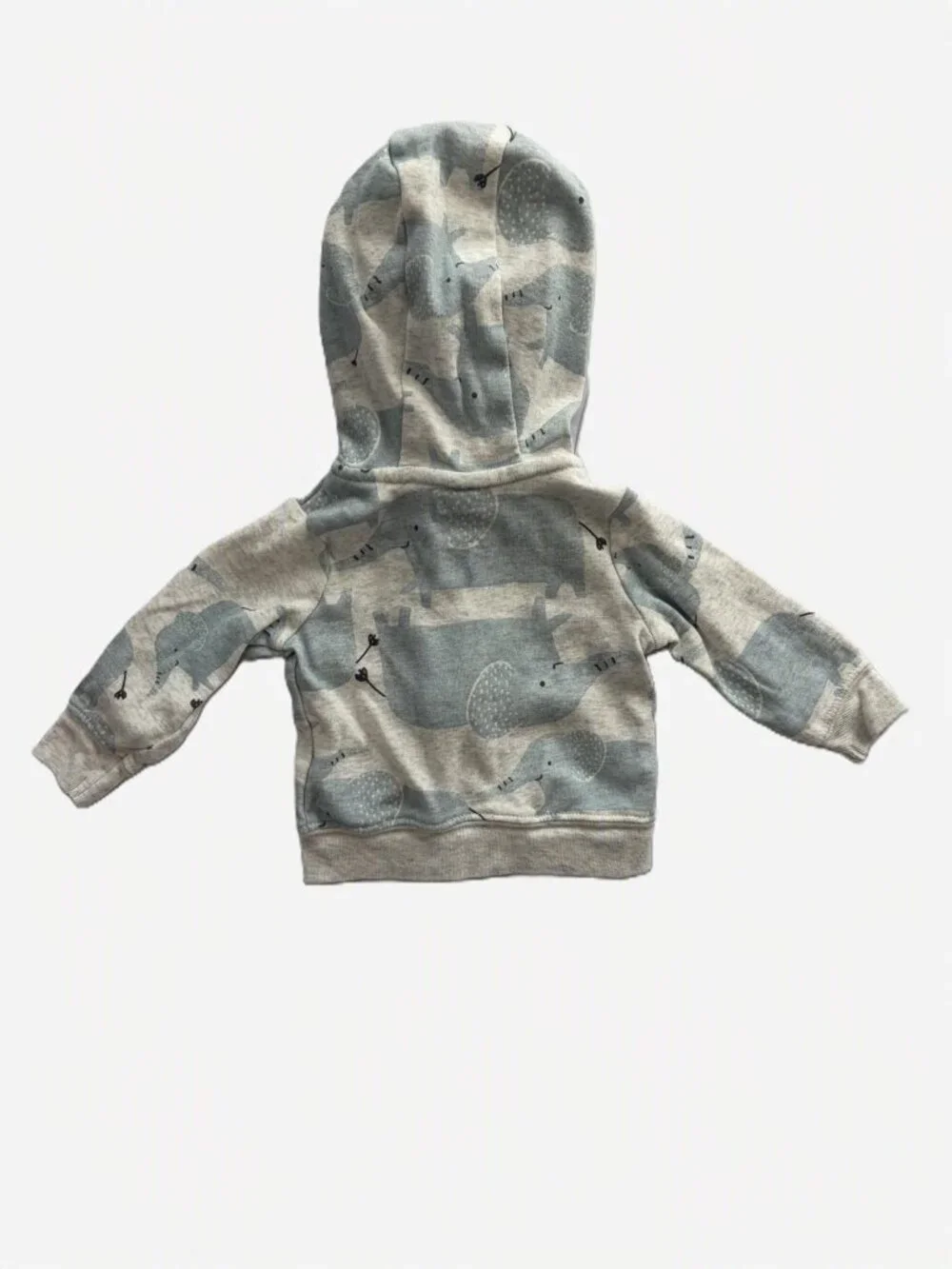 Carter's & Child of Mine Newborn Hoodies 2 Pc 100% Cotton Elephant Sweater Set